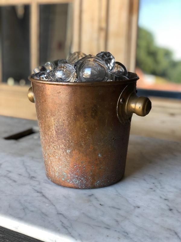 vintage copper ice bucket