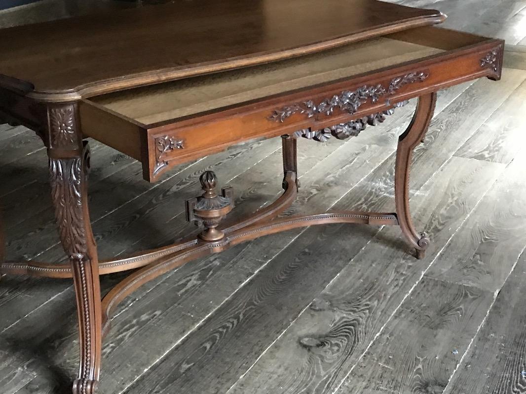 Antique French Louis Xvi Walnut Lady Desk Antiqueswarehouse