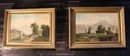  19th Century Paintings Oil On Canvas Landscape with figures