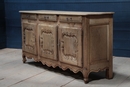 style 3 doors bleached oak country french buffet, France