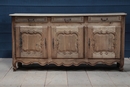 style 3 doors bleached oak country french buffet, France