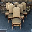 Chaises os de mouton  style Louis xiii France 1900