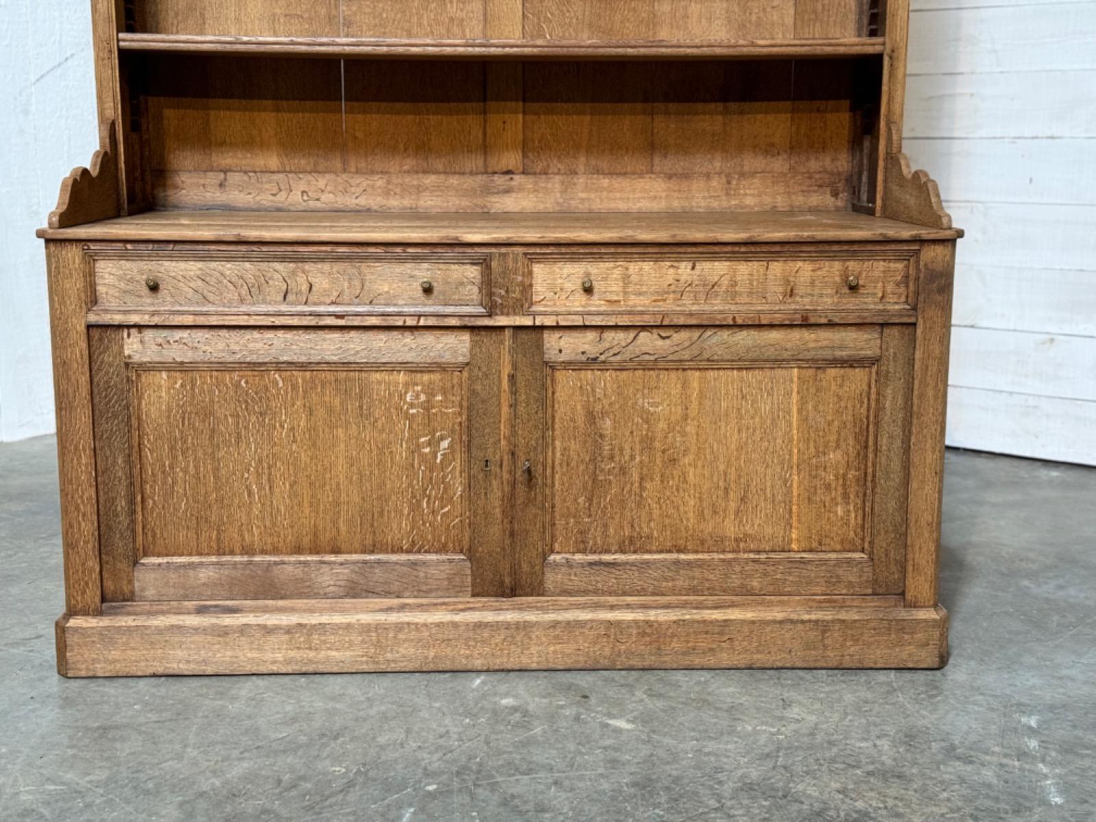 Antique bleached shop cabinet