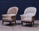  Antique French Napoleon III Period armchairs