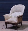  Antique French Napoleon III Period armchairs