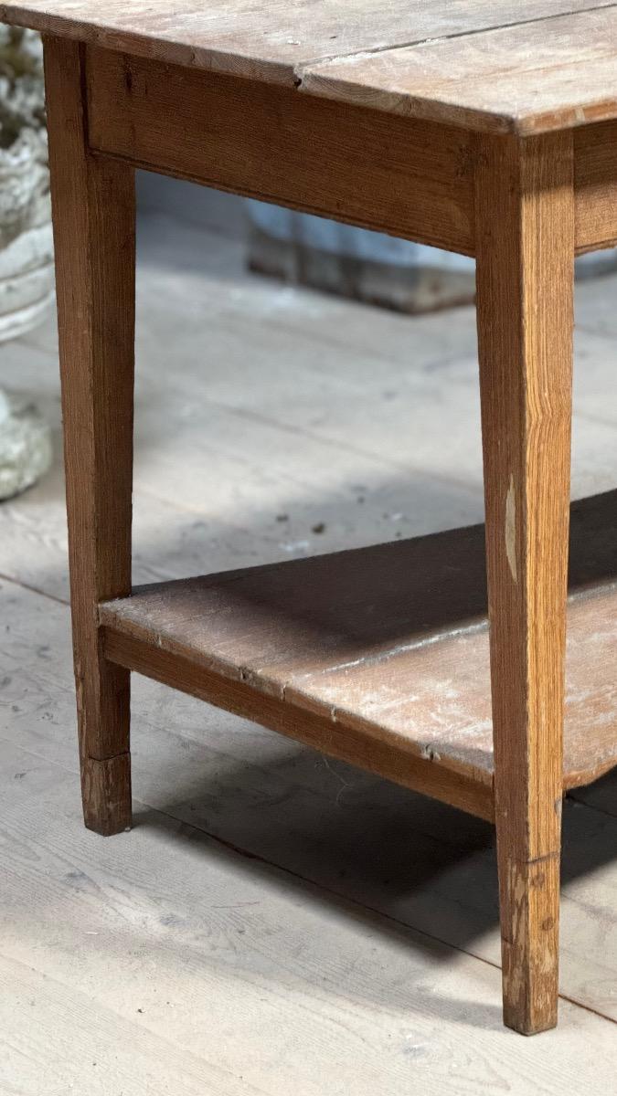 Antique painted florist table 