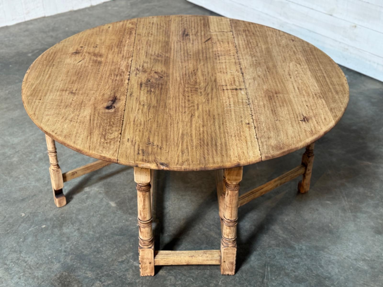 Antique round dining table 