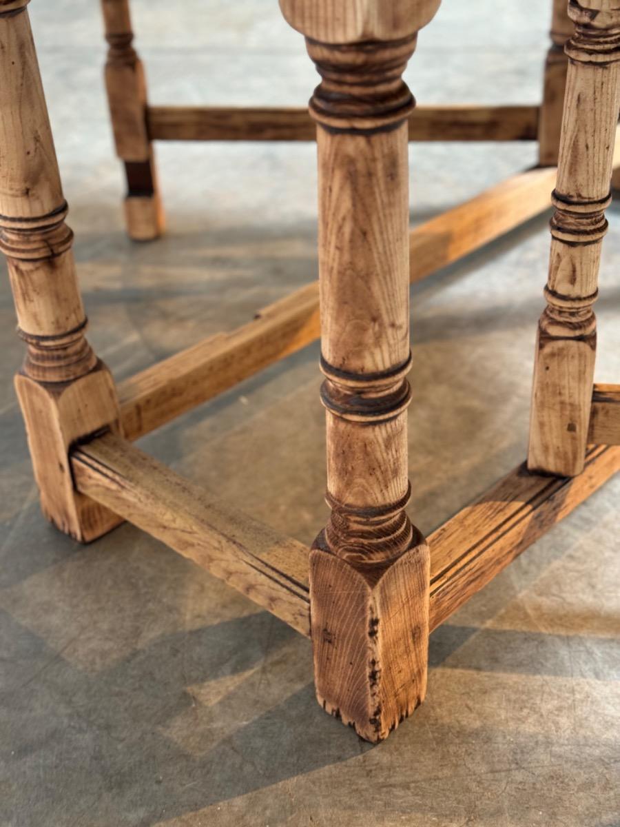 Antique round dining table 