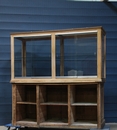  Antique Shop Display Counter in oak in Wood , Belgium 1900