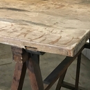 style Antique wood plank table