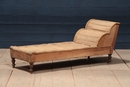 Art Deco style Unusual Long Chair in Wood , France 1900