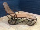 style Austrian Bentwood chaise attributed to Thonet