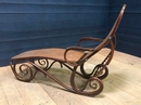 style Austrian Bentwood chaise attributed to Thonet