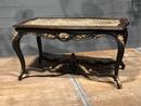 style Black and Gilt Wood carved Napoleon III Center table