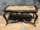 style Black and Gilt Wood carved Napoleon III Center table