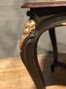 style Black and Gilt Wood carved Napoleon III Center table