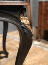 style Black and Gilt Wood carved Napoleon III Center table