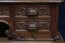 Bureau Louis XV en noyer 19 ème siècle