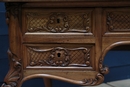 Bureau Louis XV en noyer 19 ème siècle