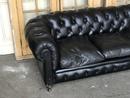 Canapé cuir noir chesterfield