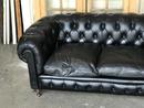 Canapé cuir noir chesterfield