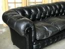 Canapé cuir noir chesterfield