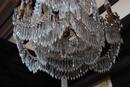 Cascading chandelier in crystal