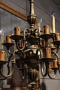 Chandelier allemande en bronze en Bronze, Allemagne 1900