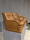 Fauteuils style Chesterfield en cuir, Belgique 1980