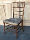 Ancienne chaise en bamboo style Colonnial France Napoléon III