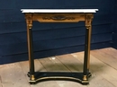 style Console table with marble top