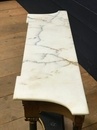 style Console table with marble top