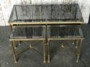 style Design Coffee Table in Brass, France 1980