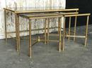 style Design Coffee Table in Brass, France 1980