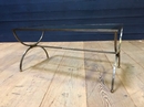 Design table in Metal and glass , France