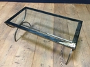 Design table in Metal and glass , France