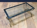 Design table in Metal and glass , France