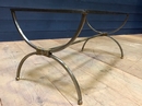 Design table in Metal and glass , France