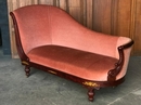 Empire style Long chair in Mahogany and Bronzes, France 19th century