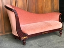 Empire style Long chair in Mahogany and Bronzes, France 19th century