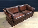 style English leather sofa