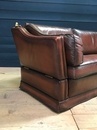 style English leather sofa