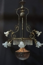 style French belle epoque bronze chandelier