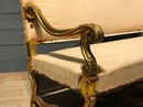 style Gilt mutton leg french sofa ca 1880