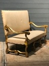 style Gilt mutton leg french sofa ca 1880