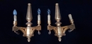 style Gilt wood sconces