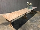 Industrial style Large antique table in Pine, France 1930