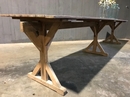 Industrial style Large antique table in Pine, France 1930