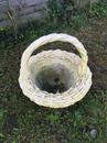 Jardinière en forme de panier en béton, france 1900