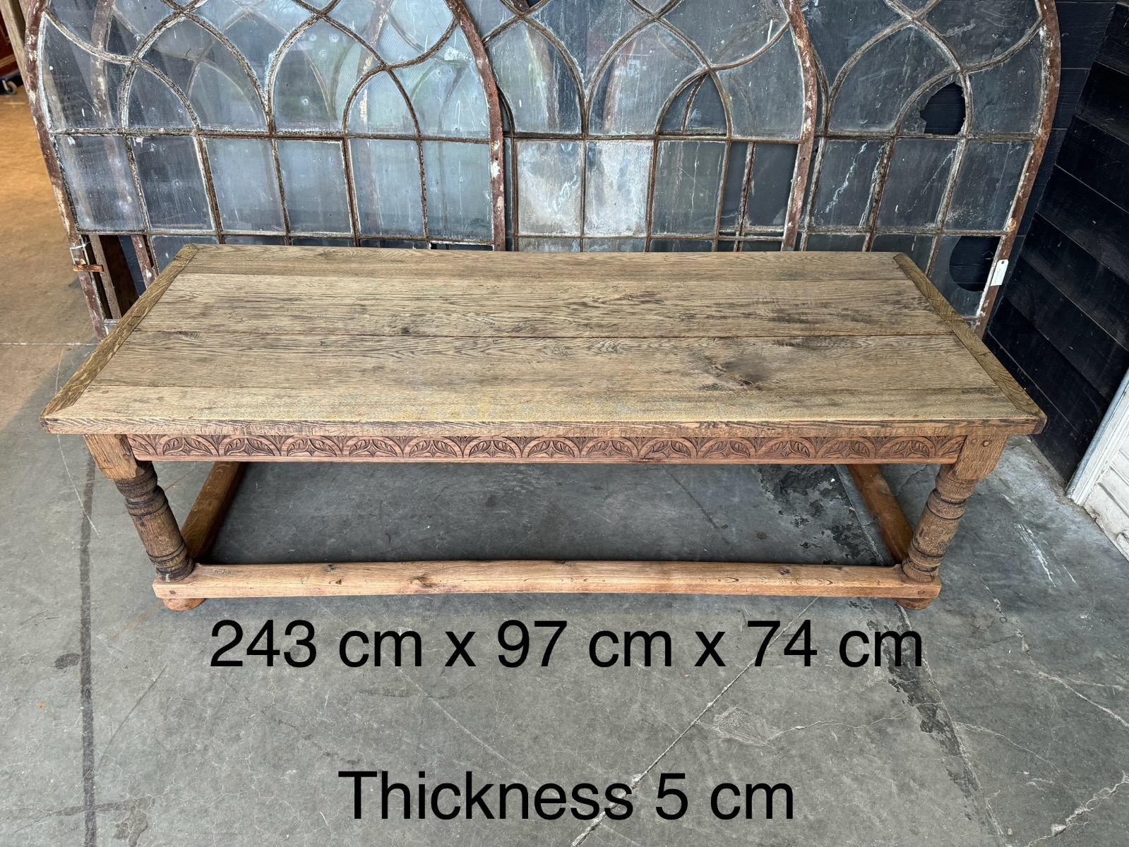 Large english console table 